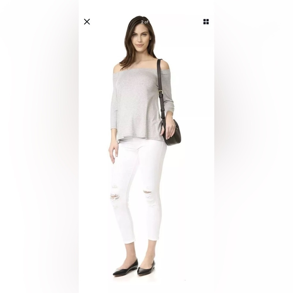 J Brand Mama J Maternity White Skinny Jeans Demented Maternity Jeans Sz 29